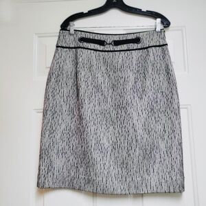 Classiques Entier High Waisted Pencil Skirt – Black/White (12)